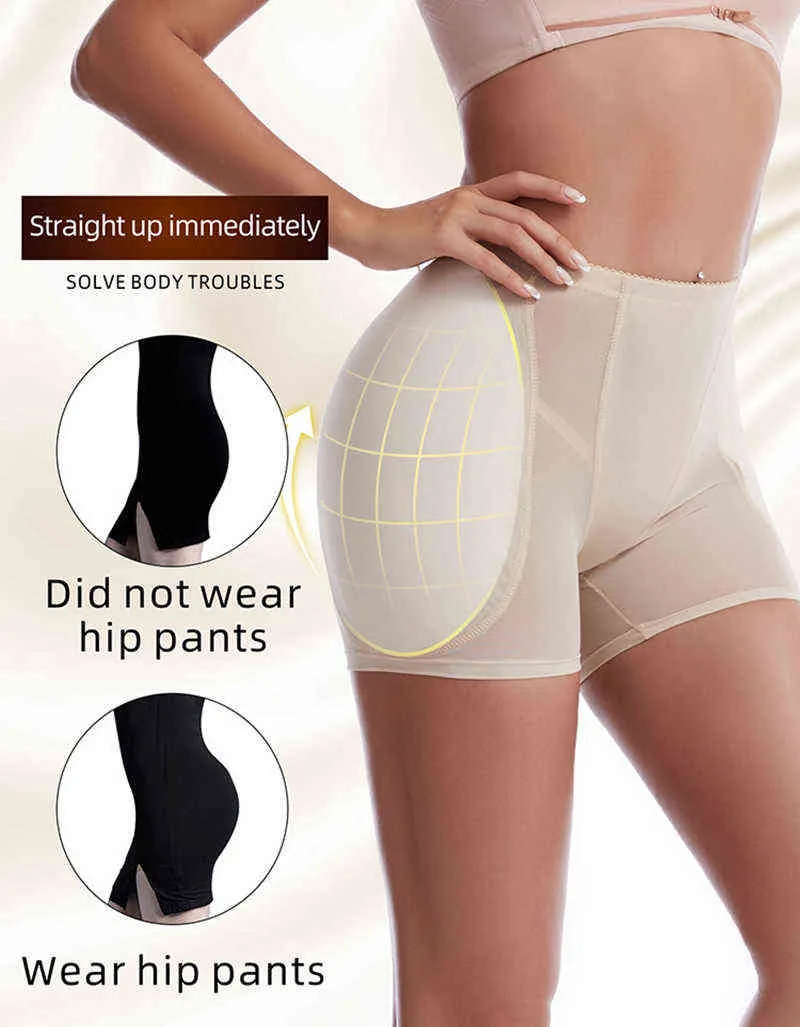 Women's Padded Panties Underwear Seamless Butt Lifter Hip Enhancer