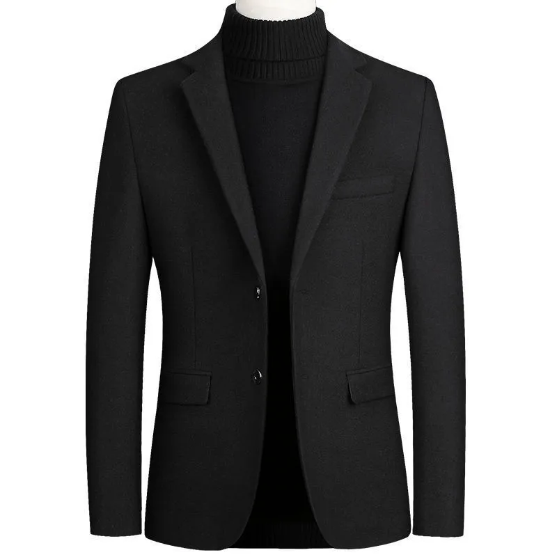 XiaoYudian Solid Blazer British Stylish Male Blazer Suit Jacket Business Casual For Men Regular Woolen coat Brand 201128312o