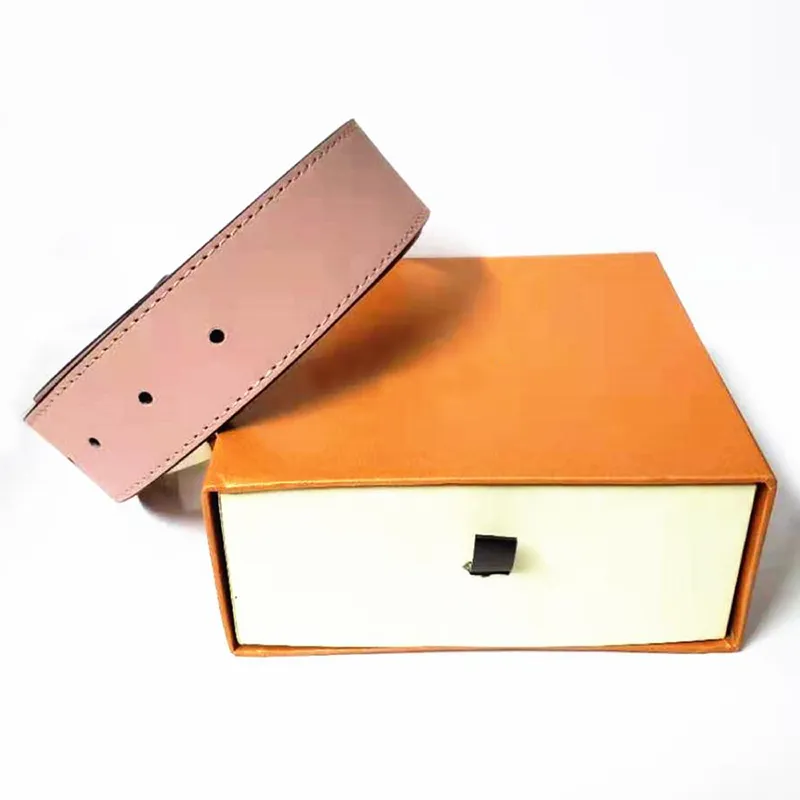 Cinturón de lujo para hombre con hebilla grande de alta calidad, cuero genuino, cinturones de diseñador de piel de vaca para mujer, accesorios de moda para hombre con caja naranja