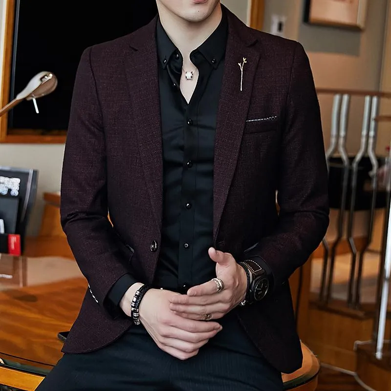 Spring Mens Striped Blazer Fashion Business Slim Wedding Jacket Large Size Banquet Party Club Dress Wear1 From 48 01 DHgate
