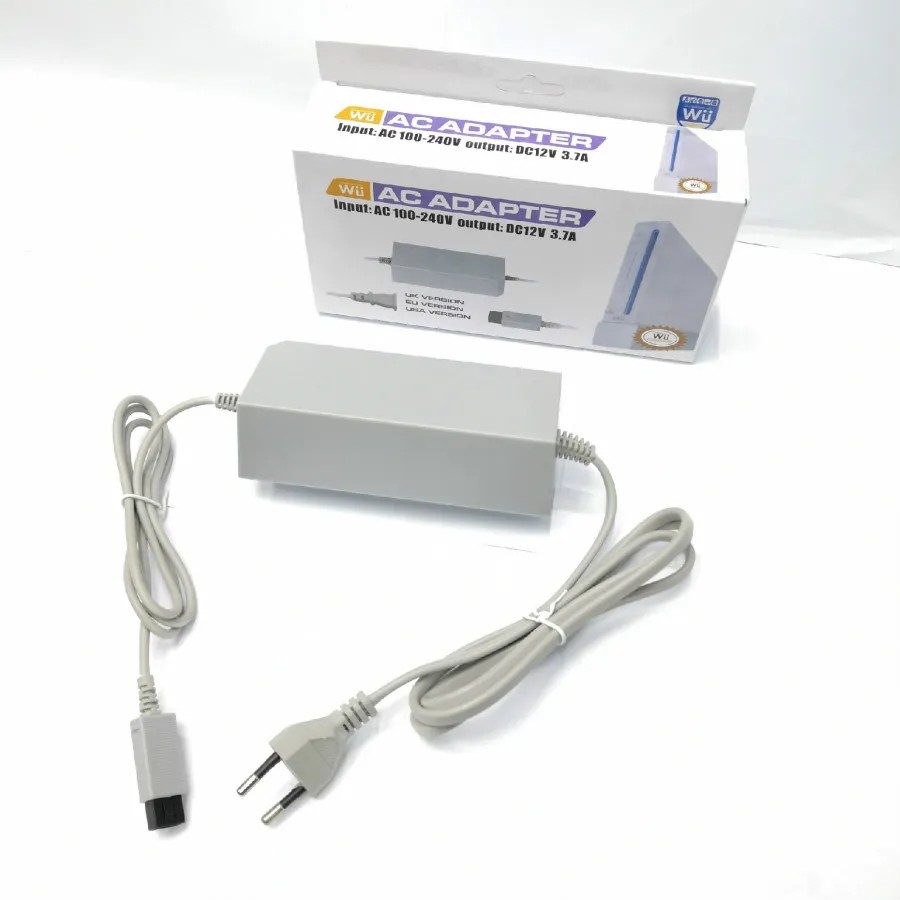 Ue eua plug substituição ac 100-240v casa adaptador de carregador de alimentação de parede para nintendo wii gamepad controlador