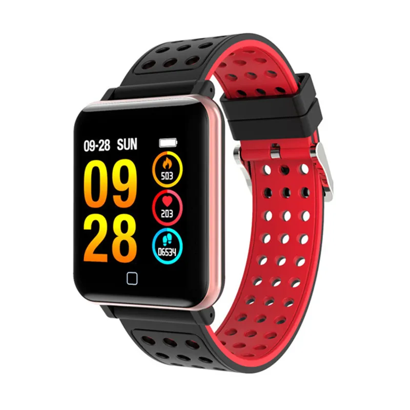 Waterproof Smartwatch Sport Bracelet P80 Watch With Blood Oxygen & Blood Pressure Monitoring For