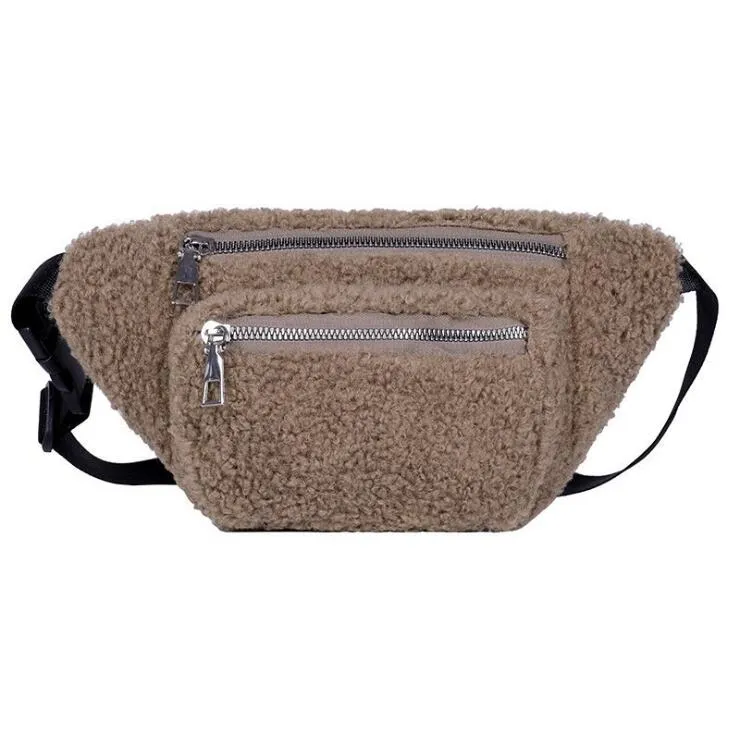 Stylish Faux Fur Sherpa Waist Bag For Women Plush Warm And Hairy Winter Fanny Pack With Shoulder And Chest Straps From Dhgatebags 3.23 DHgate.Com