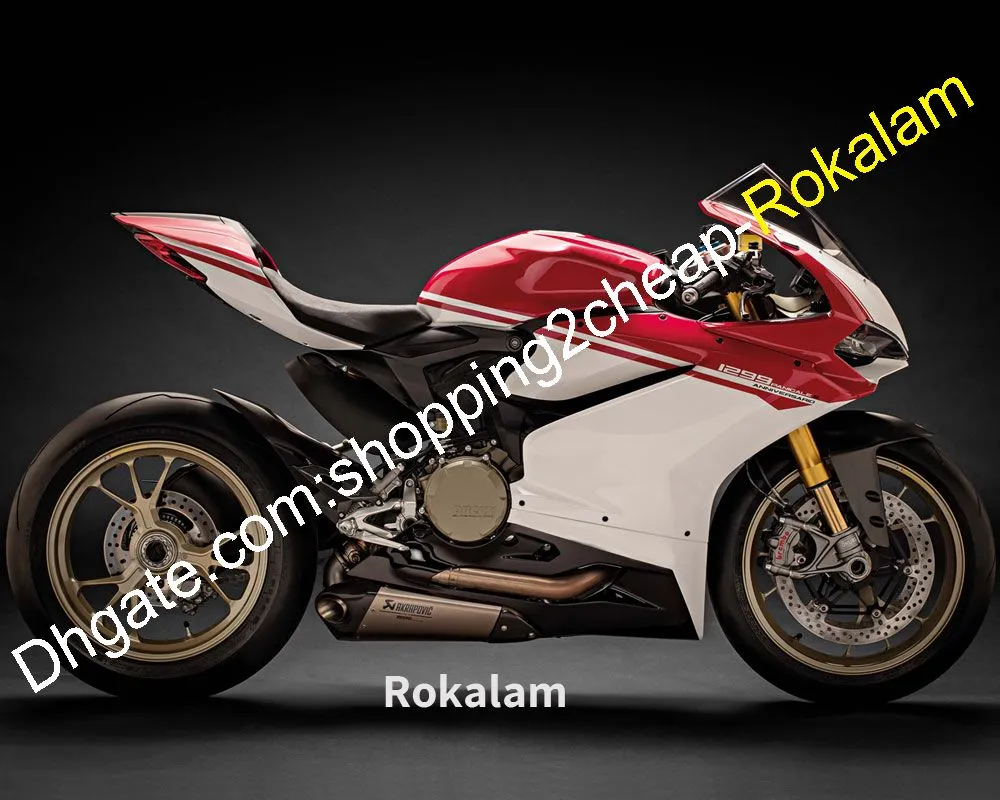 Dostosowane WŁAŚCICZENIA DUCATI 959 1299 1299S 2015 2016 2017 Czerwony Biały Motorbike Coring Wintmarket Kit (formowanie wtryskowe)