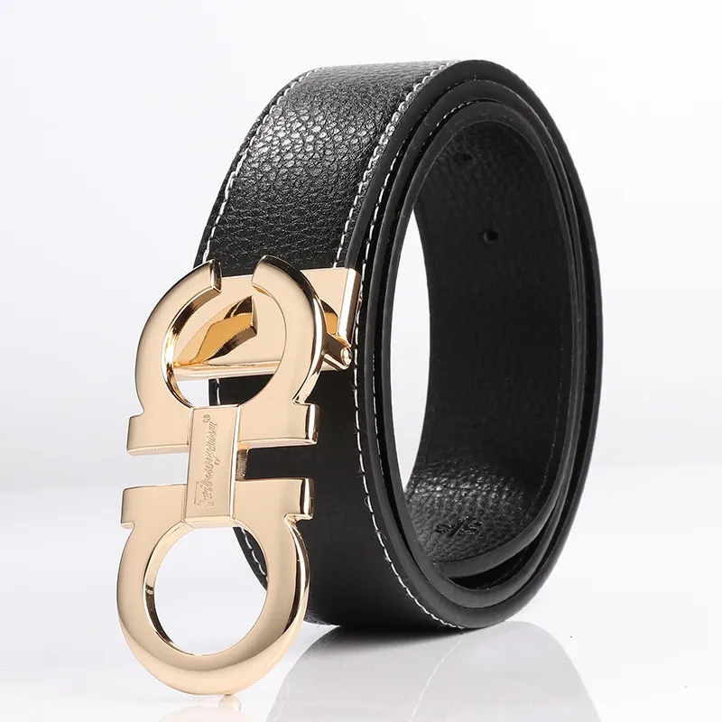 Men's Genuine Leather Dress Luxury Alloy Pin Buckle For Men Business Women Fancy Fashion Jeans Belt LJ201031