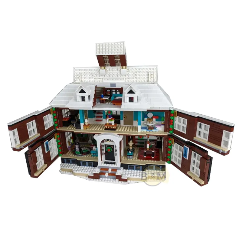 2021 Nowy 3955 sztuk Kompatybilny z 21330 Seria filmowa Home All House Model Buiding Kit Block Self-Blokujący cegły Boże Narodzenie prezenty