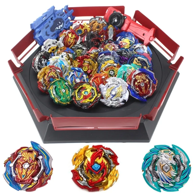Beyblade Burst Set Toys Beyblades Arena Bayblade Metal Fusion 4D con launcher Spinning Top Bey Beade Blade Blade Giocattolo Regalo di Natale 201217