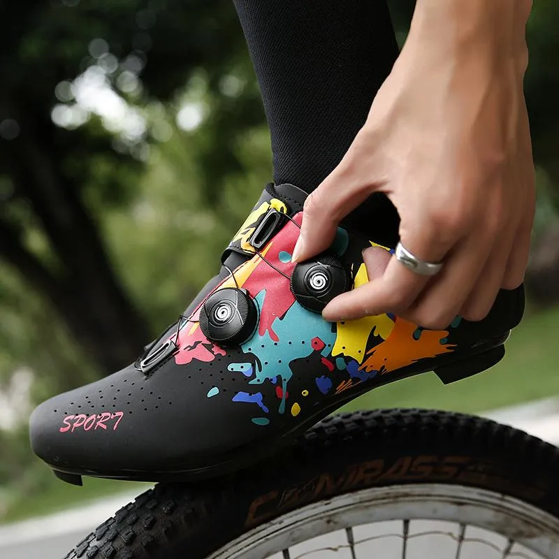 Chaussures de cyclisme vtt chaussures de vélo athlétiques professionnelles hommes vélo de route autobloquant sapatilha ciclismo femmes baskets de cyclisme