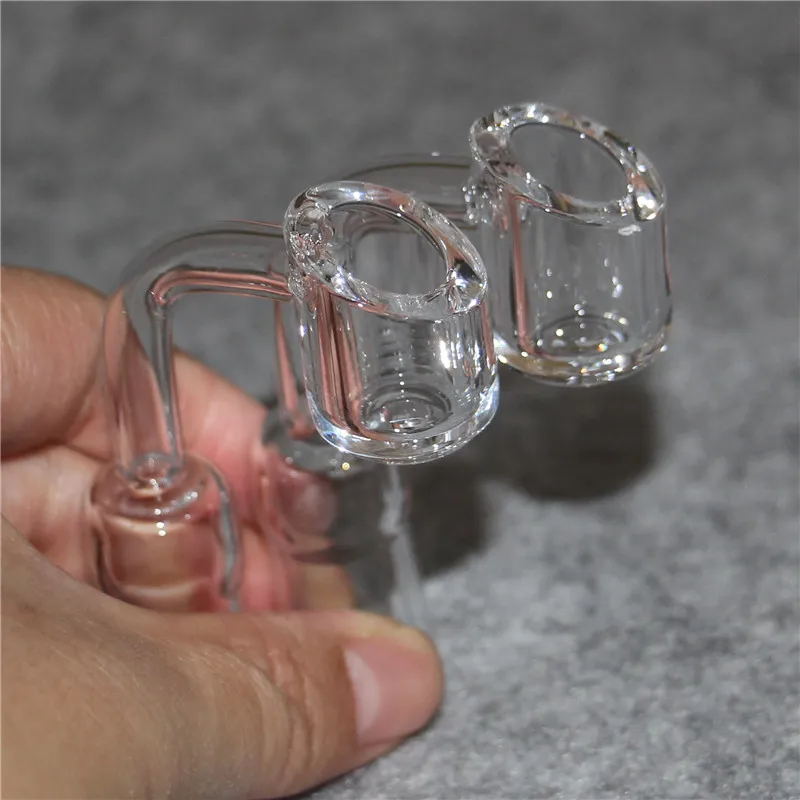 Rökning 4mm tjock klubb Domeless Quartz Banger Nail 10mm 14mm 18mm Man Kvinna 100% Real Quart för DAB Rigglas Bong