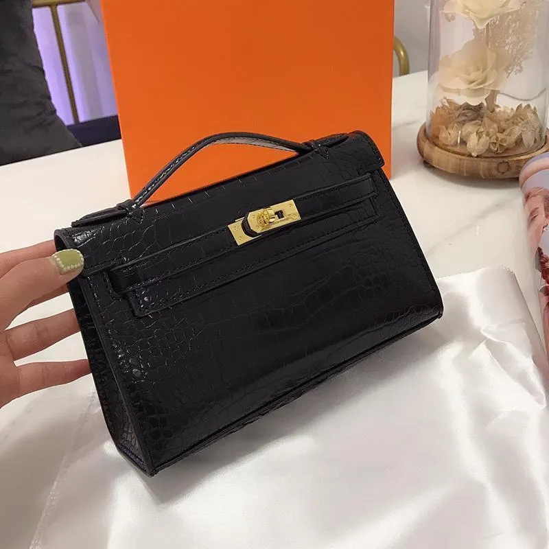 Women Clutch Purse Bag Alligator Envelope Bags Handbag Platinum Bag Coin purse Wallet Genuine Leather Tote Purse