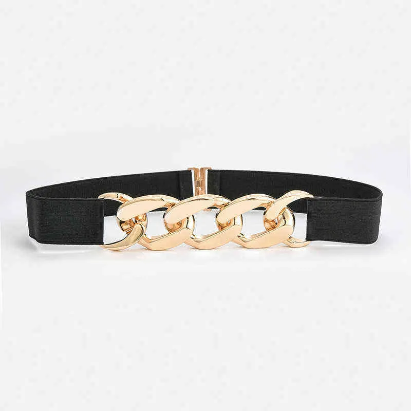Wide Womens Belt Gold Chain Fashionable Female Waist Chain  display picture 3
