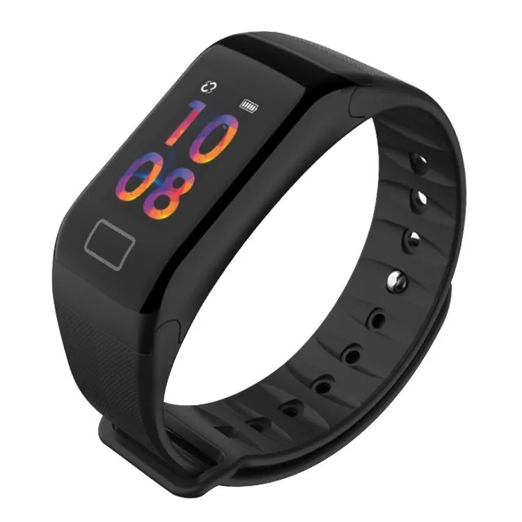 F1 plus Smart Band Écran Couleur Bracelet Intelligent Tensiomètre Moniteur de Fréquence Cardiaque Fitness Tracker PK F1 Smart