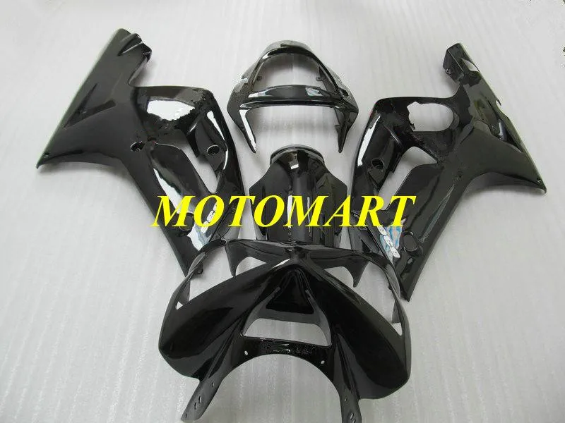 Molde de inyección Kit de carenado para KAWASAKI NINJA ZX 6R 600CC 03 04 ZX6R 636 2003 2004 ABS Juego de carenados negro brillante ZX30