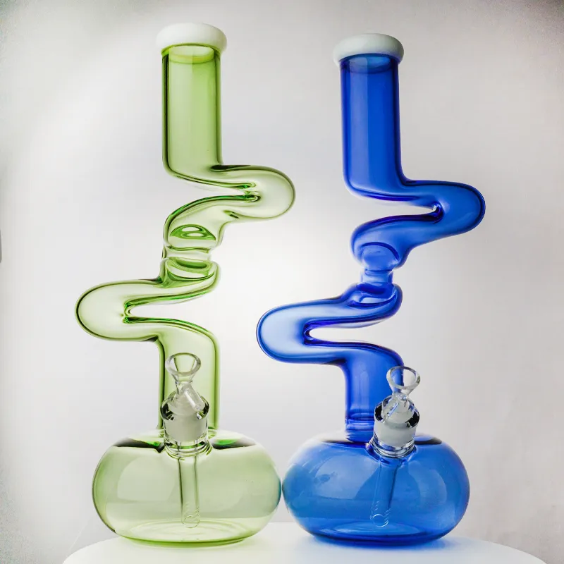 Big Hookahs Glass Bong Dab Oil Rigs Beaker Bongs Unique Dab Rig com Diffused Downstem Water Pipes 18.8 Female Joint LXMD20103