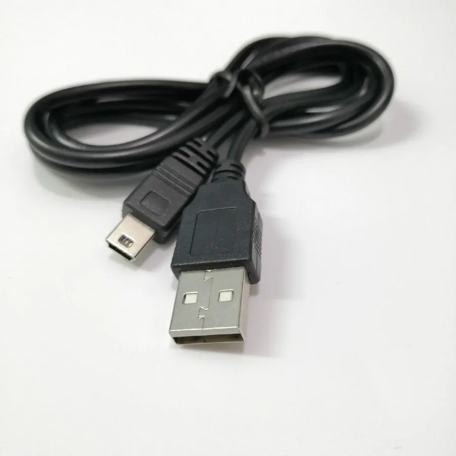 1M USB 2.0 till mini 5 -stifts datadladdningsladdningskabel för Sony PlayStation 3 PS3 -styrenhet