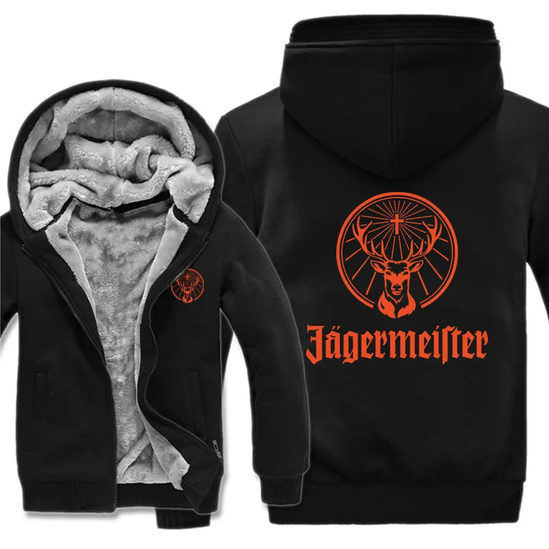 Jagermeister толстовки мужские модные пальто пуловер флисовая подкладка куртка Jagermeister толстовки с капюшоном C1117