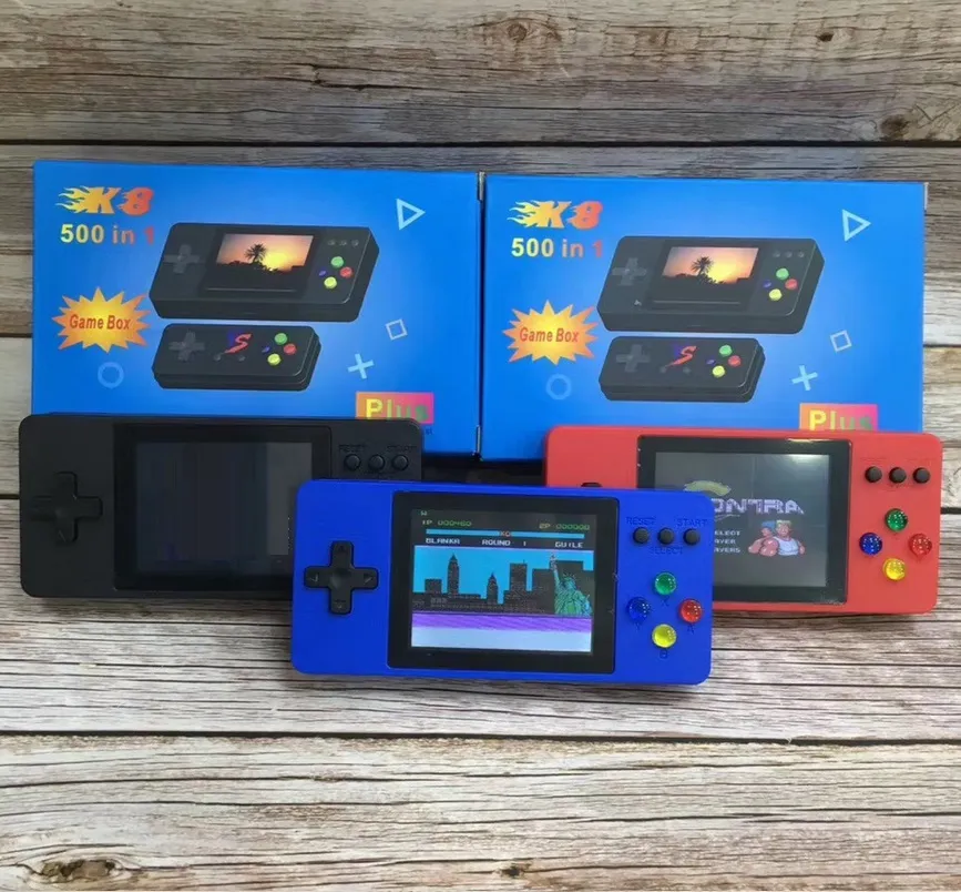K8 Portable Doubles Handheld TV Video Game Console Mini Portable