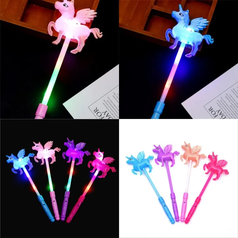 Unicorn Flash LED Light Up Wand Glow Sticks Kids Toys for Holiday Concert Christmas Party Xmas Gift Verjaardag 1 68CX UU