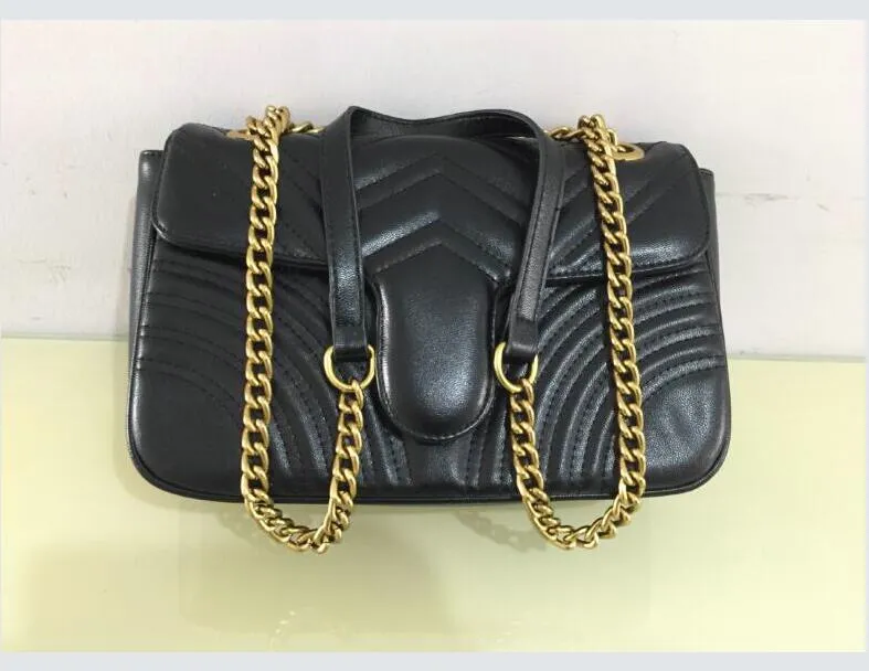Popular Women Marmont bag gold silver chain Crossbody Handbags high quality Handbags women Shoulder Bags #43187