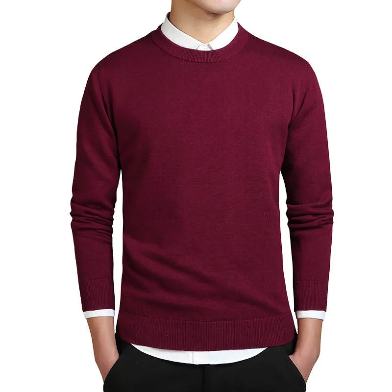 Mens Sweater Trend Pattern Embroidery Shirts Autumn Spring Wear Tops Wool Sweatshirts Asian Size M-3XL Jumpers Sweater