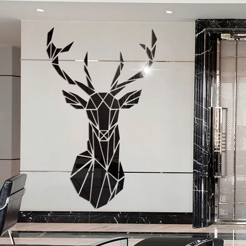 DIY Deer 3D Acrylic Deer Wall Stickers Decorative... From Hortora7, $10 ...