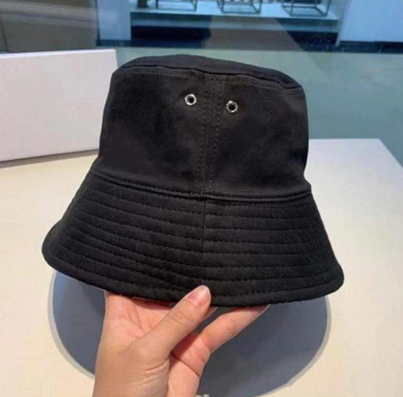 High Quality Unisex Fashion Plain Black Bucket Hat With Bonnet And