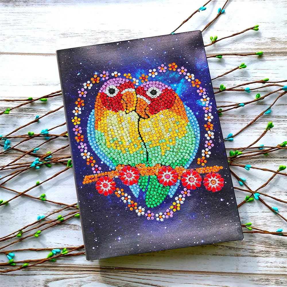 HUACAN 5D Diamond Painting Notebook Notebook Peacock Special