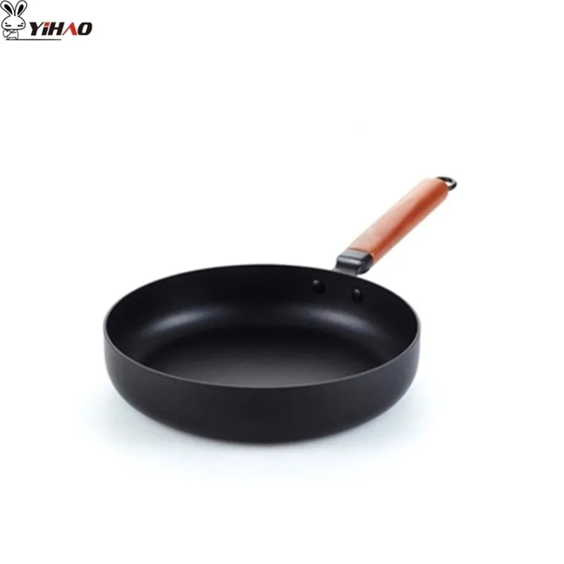 YIHAO 26 CM Haute Qualité Vente Chaude Nouvelle Mode Poêle À Frire Antiadhésive En Fonte Pan Multi-fonction Wok 201223