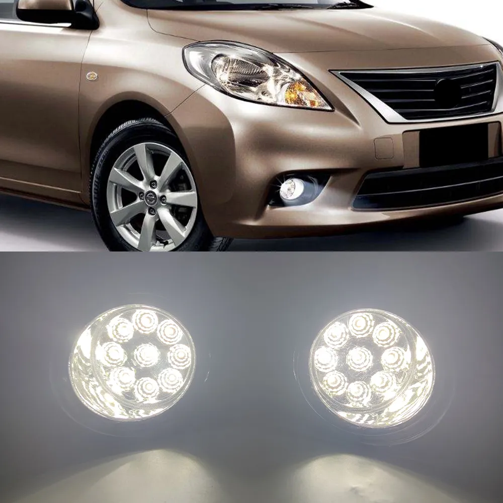 Pour Nissan Almera 2 Saloon Hatchback N16 2001-2006 LED Brouillard de brouillard de brouillard lampe de brouillard de brouillard halogène brouillard interrupteur de câble lumière lumière