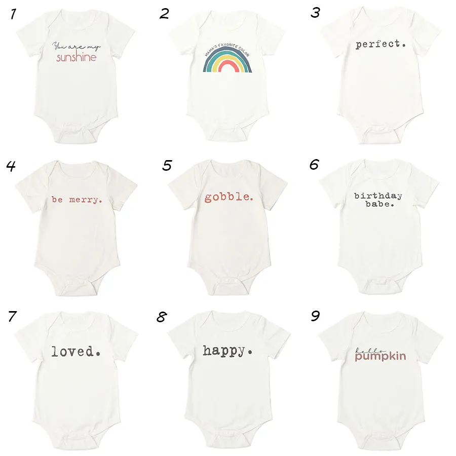 2021 nya barn kläder baby rompers unisex ren bomull solsken jumpsuit spädbarn sommar jumpsuits nyfödda klättra kläder bodysuits m3223