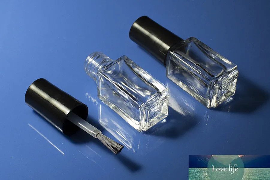 Оптовая 5MLTransparent стеклянный стеклянный лак для ногтей держатель бутылки пустым с крышкой кисти косметики контейнеры для ногтей стеклянные трубы с кистью