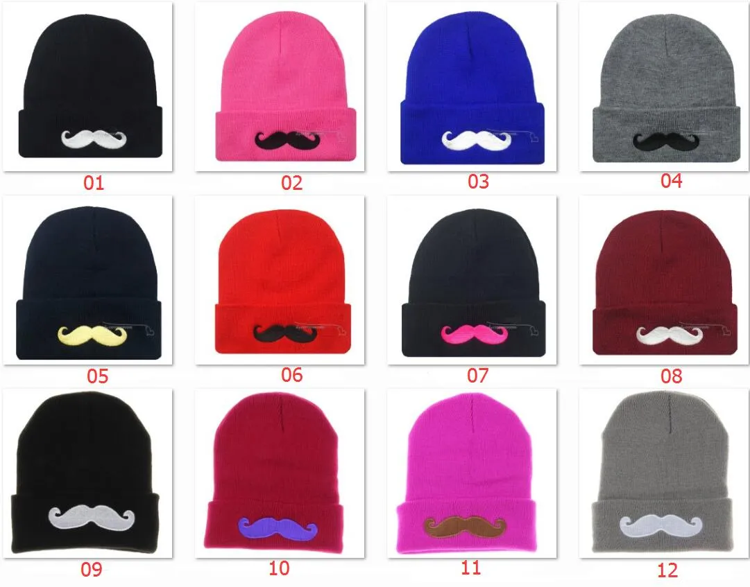 12 colors Breasted Beanies bearded wool hat hiphop hat hip hop hats hooded knit hats men and women fall winter hat EEA39