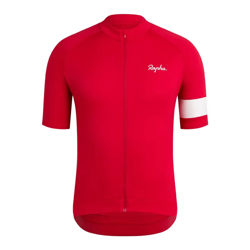 2021 Zomer Rapha Team Korte Mouw Fietsen Jersey Mens Quick Dry Mountain Bike Shirt Racing Tops MTB Fiets Uniform Outdoor Sportswear Y21041010