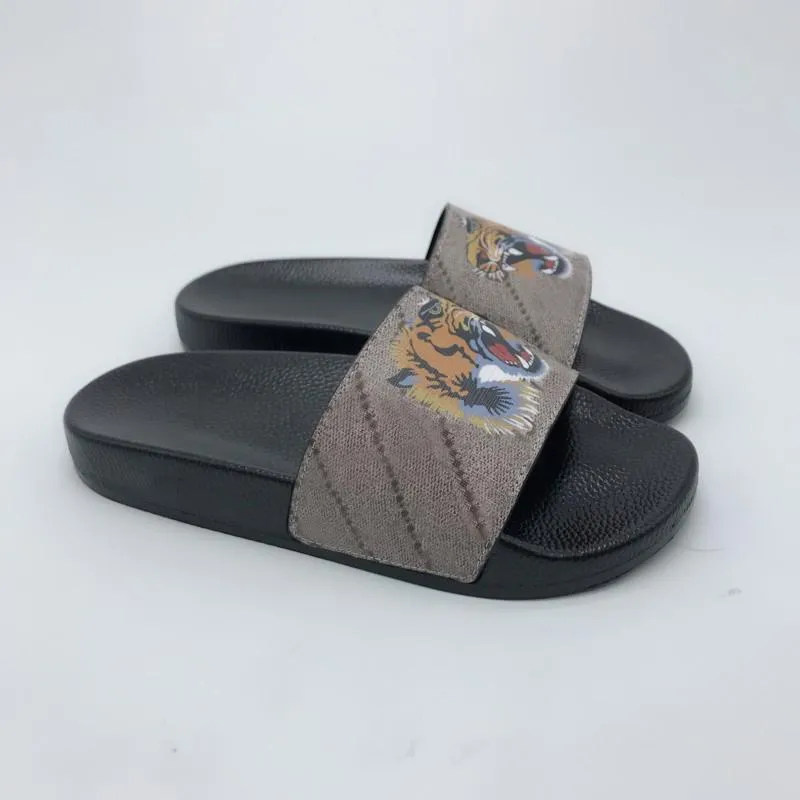New Hot Men Women Sandals Shoes Slippers Pearl Snake Print Slide 2021 fashion Summer Wide Flat Lady Sandals Slipper With Box Dust Bag 35-45