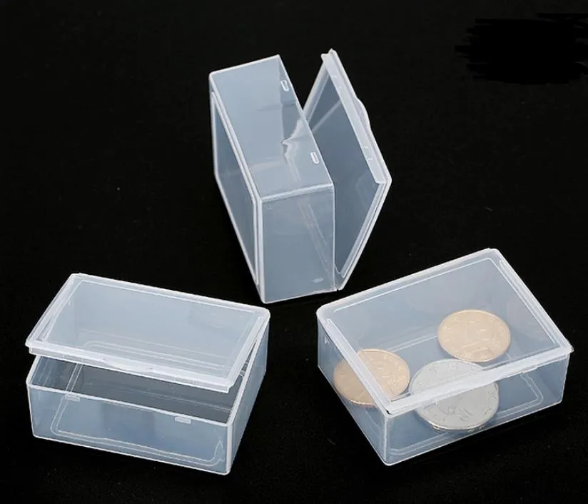 Small Plastic Boxes Transparent Jewelry Storage Packaging Box Coin Case  Size 5.5x4.2x2.3cm SN2086 From 0,35 €