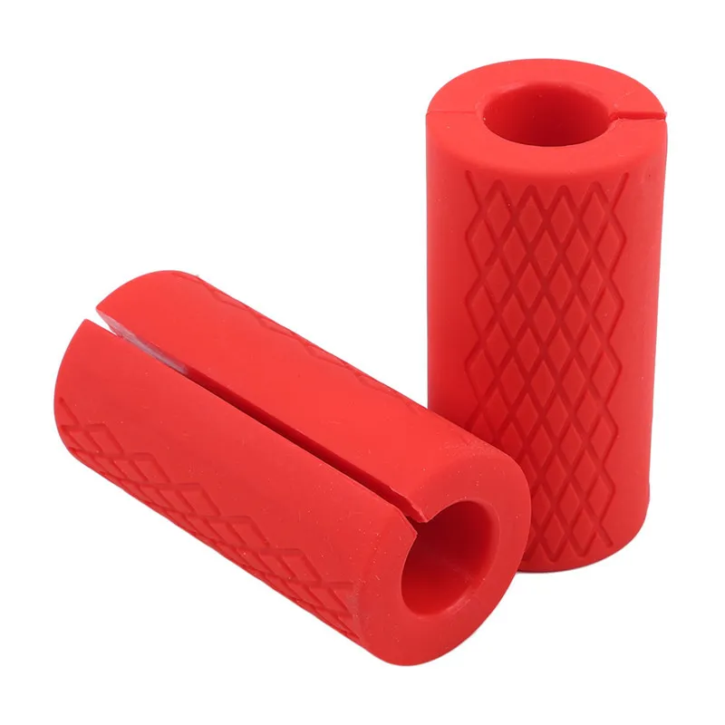 Barbell Dumbbell Grips Thick Bar Handles Silicone Antislip Pad Thick Bar Handles Pull Up Weightlifting Fat Grip Q01071621395