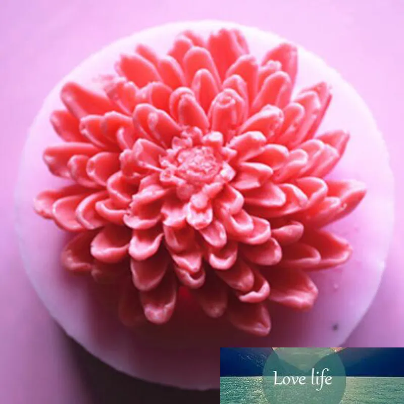 Chrysanthemums Rose Flower Silicone Molds Fondant Soap Cake Mold Cupcake Jelly Candy Chocolate Cake Decoration Baking Tool Mould