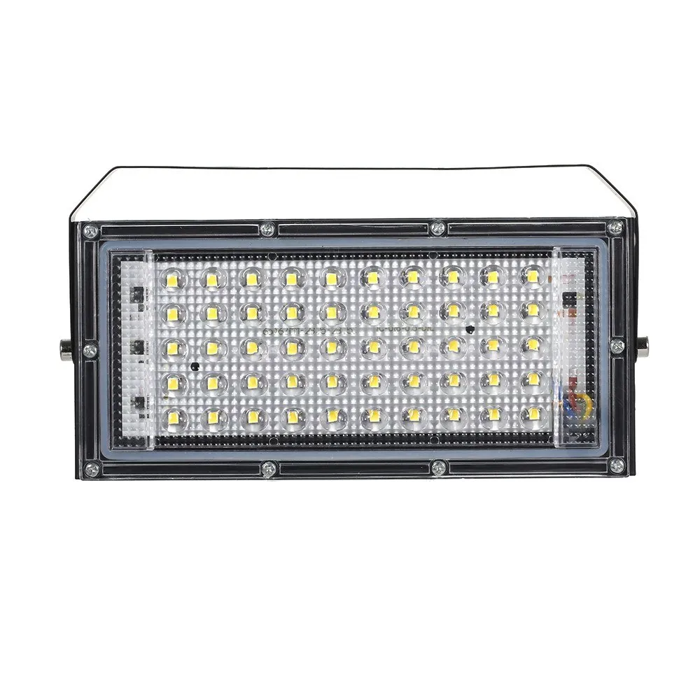 AC175-265V Portable 50W économie d'énergie lampe de projet extérieure légère éclairage de grande surface bordure en aluminium 6500K projecteur