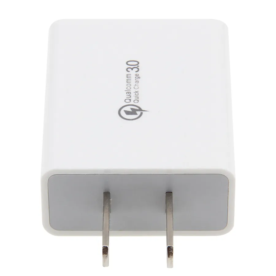 Quick Charge QC 3.0 USB Charger US Wall Mobile Phone Chargers Adapter 5V 2A Fast Charging for iPhone Huawei Samsung 100pcs/lot