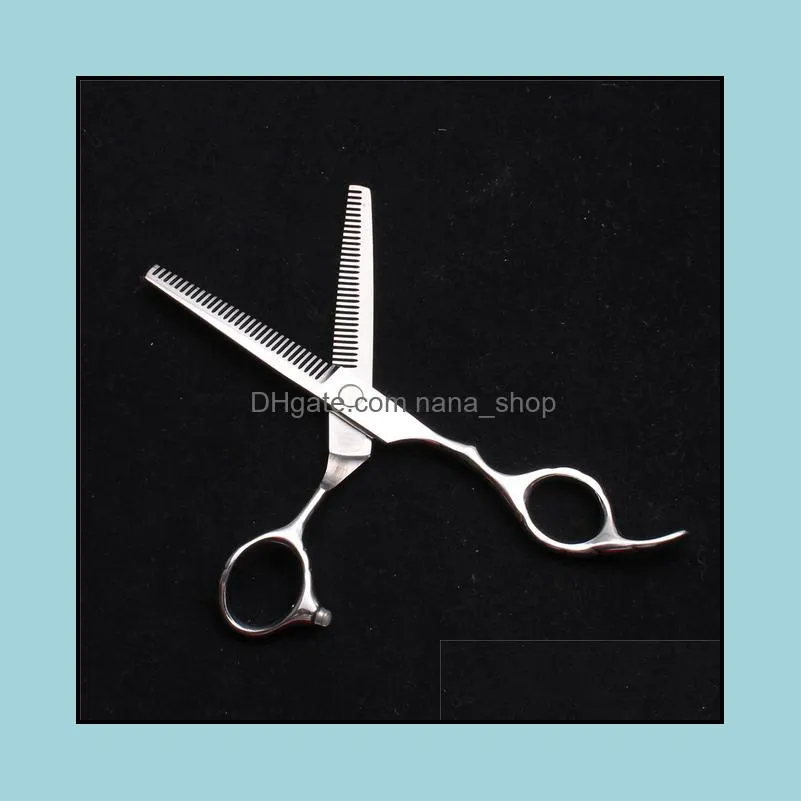 6`` 17cm 440 customized logo barber shop cutting shears thinning hairdressing supplies professional hair scissors c2000
