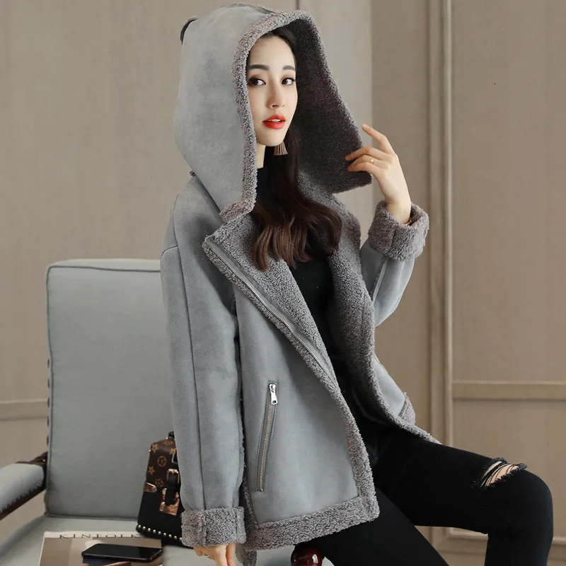 Manteau faux daim femme deals