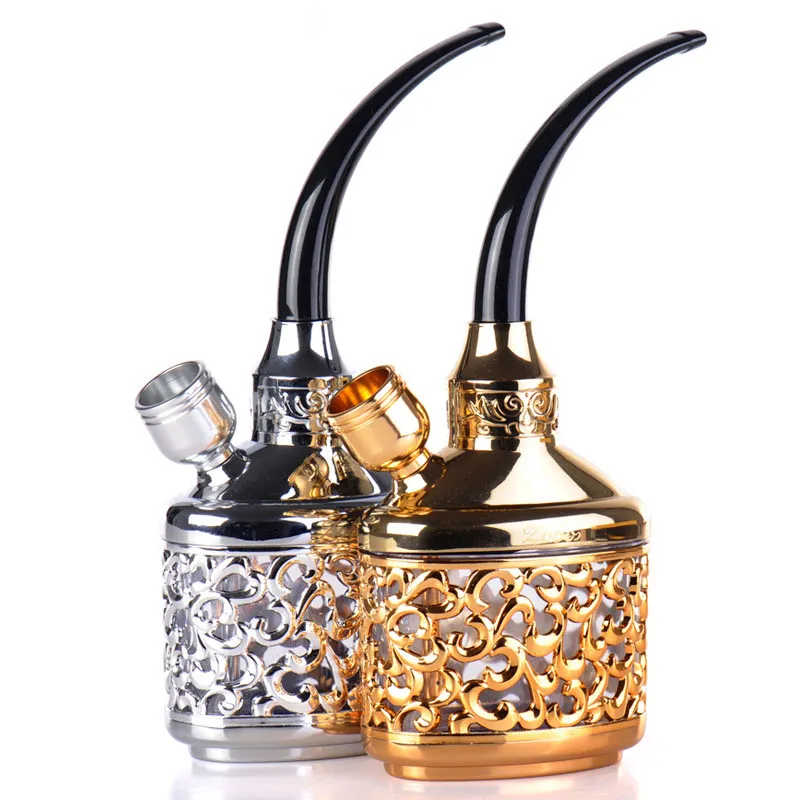 4 färger Creative Hookah Full Set Water Pipe Hookah Circulatory Filter Cigaretthållare Hookah Rökning Pipe Rökning Tillbehör Partihandel