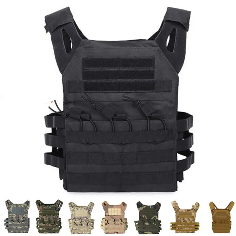 10 cor leve JPC JPC Tactical Molle Vest Multifunções Ao Ar Livre Caça CS Jogo Paintball Airsoft Colete Camuflagem Tactical Colete