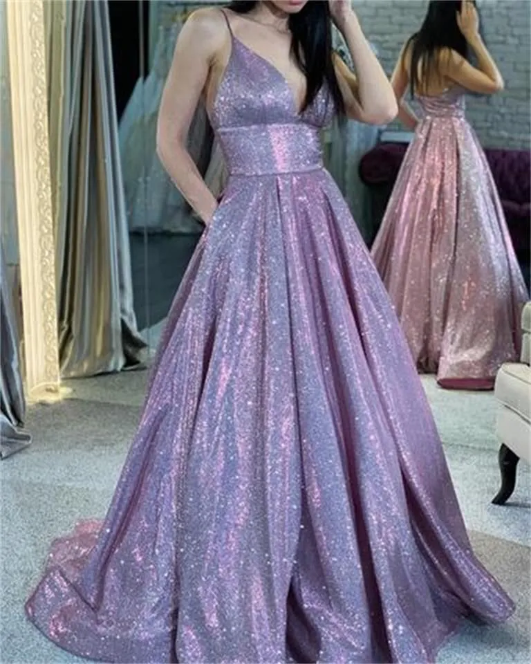 strapless open back dress Puff Sleeve Maxi Dress for Women - Purple main image 0