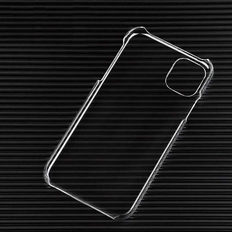 Telefon Kılıfları iPhone 11 12 13 Mini Pro Max Ultra Ince Ince Şeffaf PC Hard Case Crystal Clear Plastik Kabuk Kapak Samsung S20
