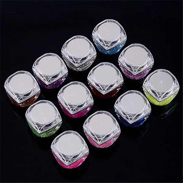 Nail Decoration Shiny Sequins 12 bottles