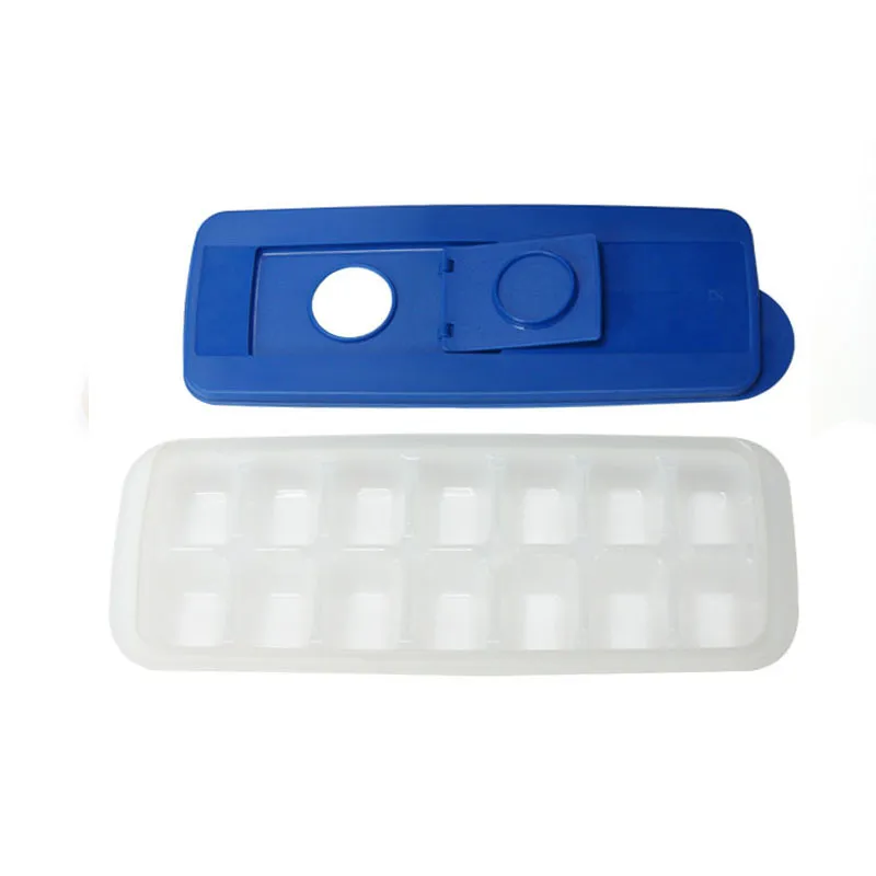 Multi Color Mold Plastic Geperforeerd Mold Deksel 14 Squares Ice Cube Lade Hotel Removable Creative 3 6SL L2