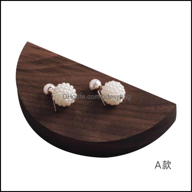 Wholesale earring ring holder wooden jewelry display stand high quality wood stands for sale