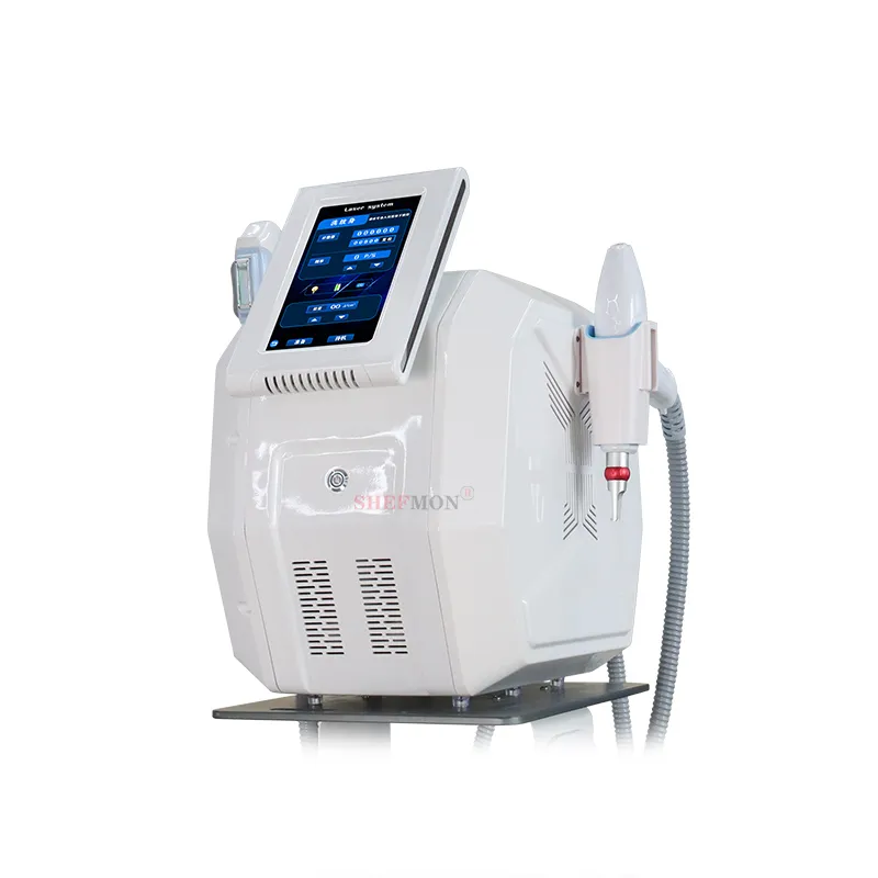 2 In 1 ND YAG Laser Tattoo Removal IPL Laser Epilator Permanent Hair Removal Body Bikini Hair Removal Laser Machine