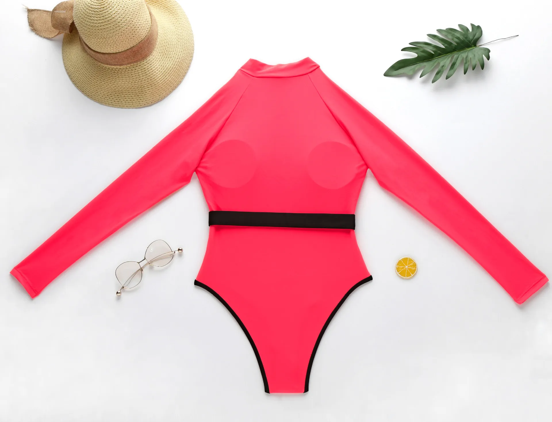 Maillot De Bain Une Pièce Manches Longues SHAPERIN - Protection UV UPF 50+ - Surf Et Plage